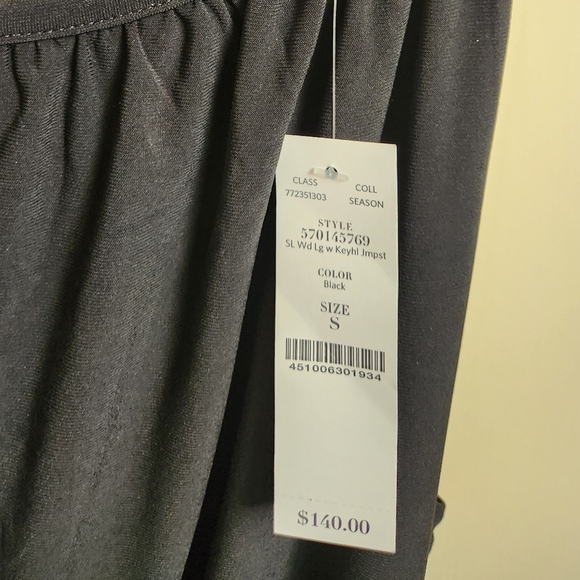 White House Black Market Black Wide Leg Jumpsuit, Size Small NWT - Picture 6 of 9